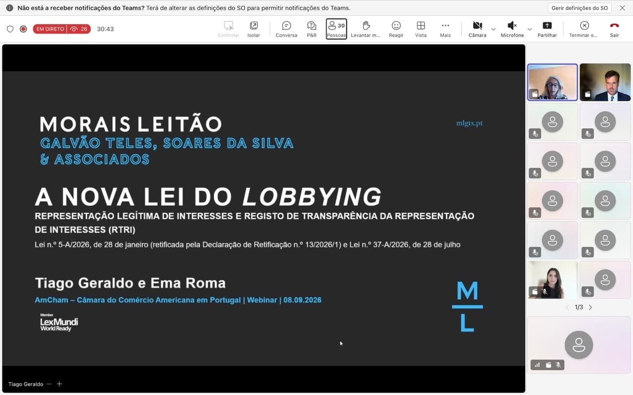 Webinar: Nova “Lei do Lobby”